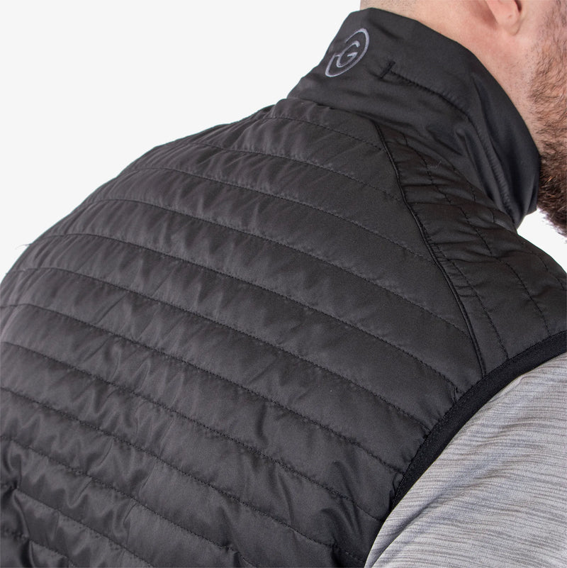 Leroy is a Windproof and water repellent golf vest for Men in the color Black(8)