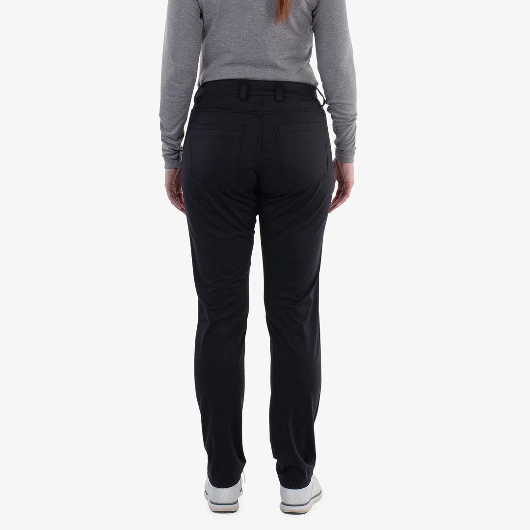 Levana is a Windproof and water repellent golf pants for Women in the color Black(4)