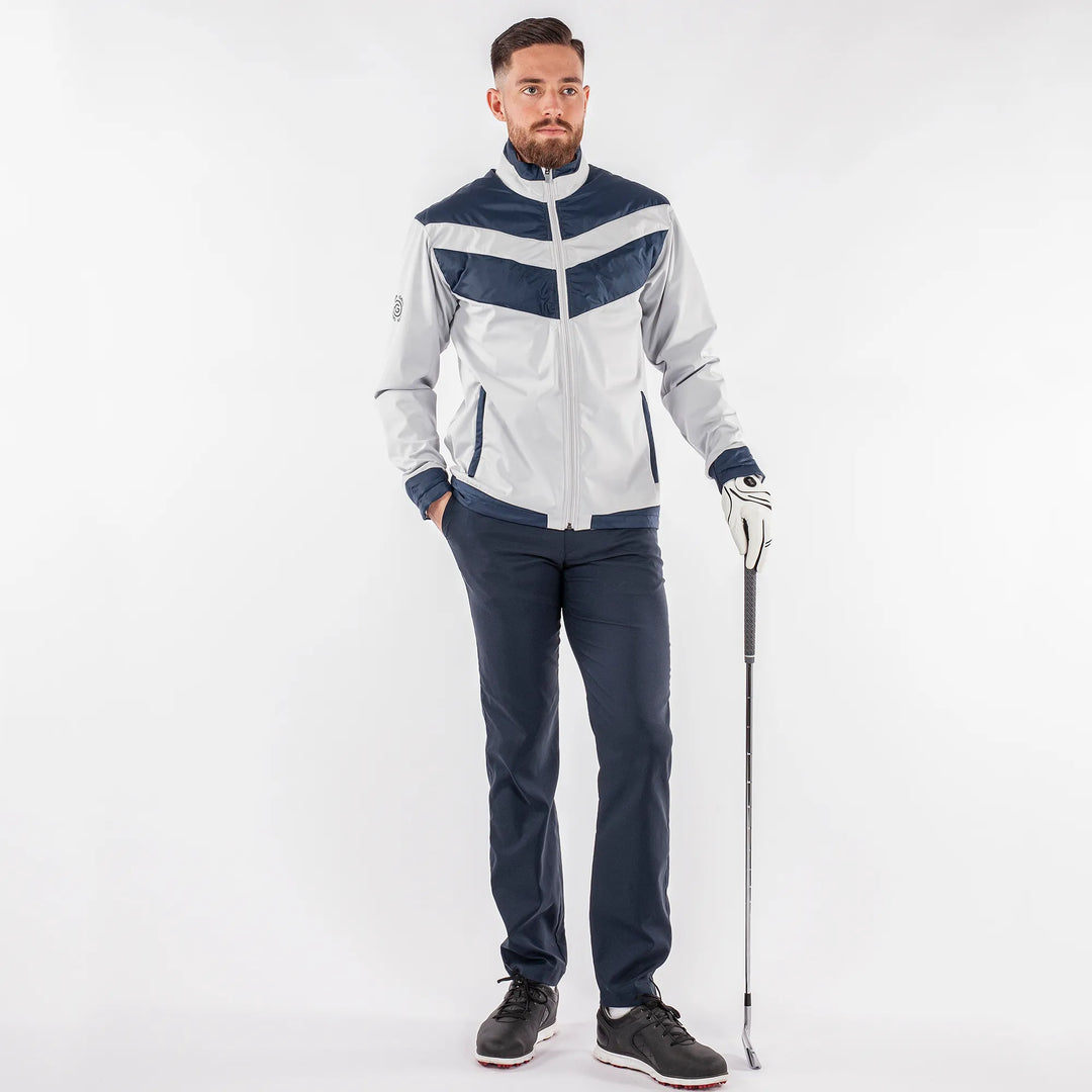 Liam is a Windproof and water repellent golf jacket for Men in the color Cool Grey(7)