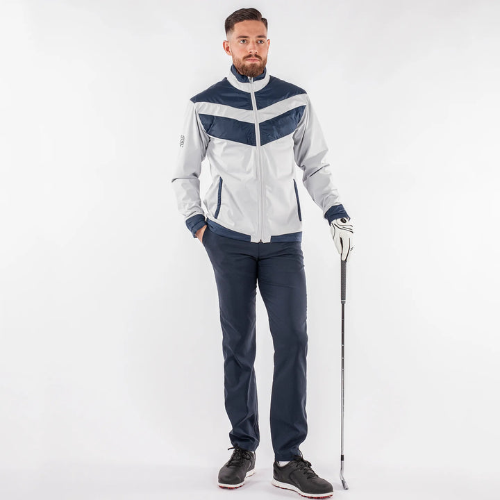 Liam is a Windproof and water repellent golf jacket for Men in the color Cool Grey(7)