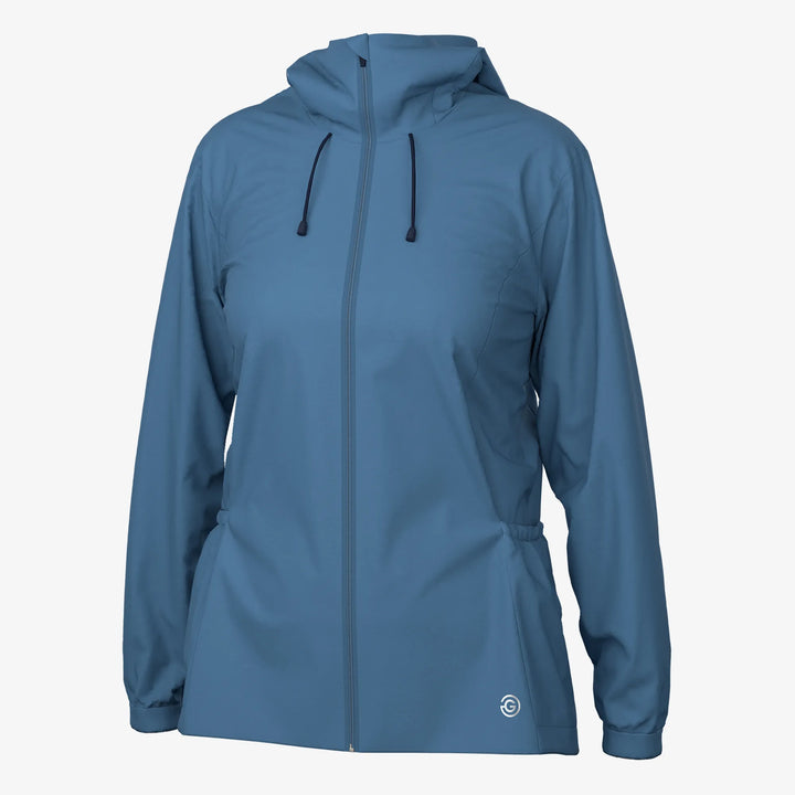 Lilly is a Windproof and water repellent golf jacket for Women in the color Moonlight Blue(0)