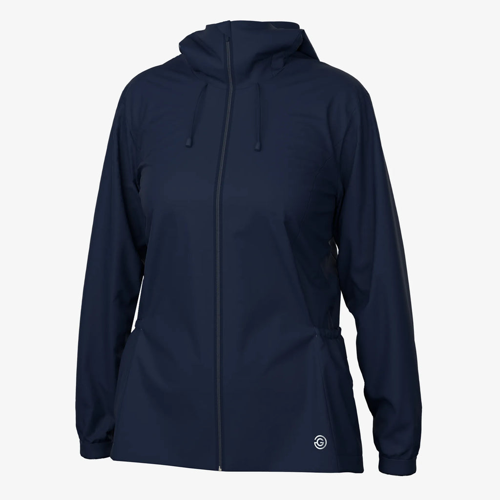 Lilly Windproof and water repellent golf jacket Navy – Galvin Green