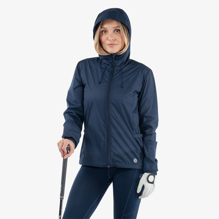 Lilly is a Windproof and water repellent golf jacket for Women in the color Navy(8)