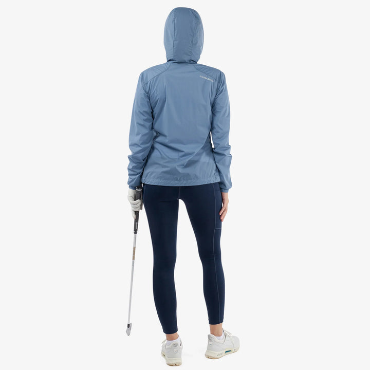 Lilly is a Windproof and water repellent golf jacket for Women in the color Moonlight Blue(9)
