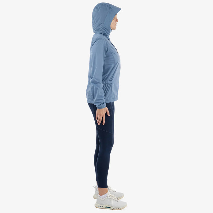 Lilly is a Windproof and water repellent golf jacket for Women in the color Moonlight Blue(10)