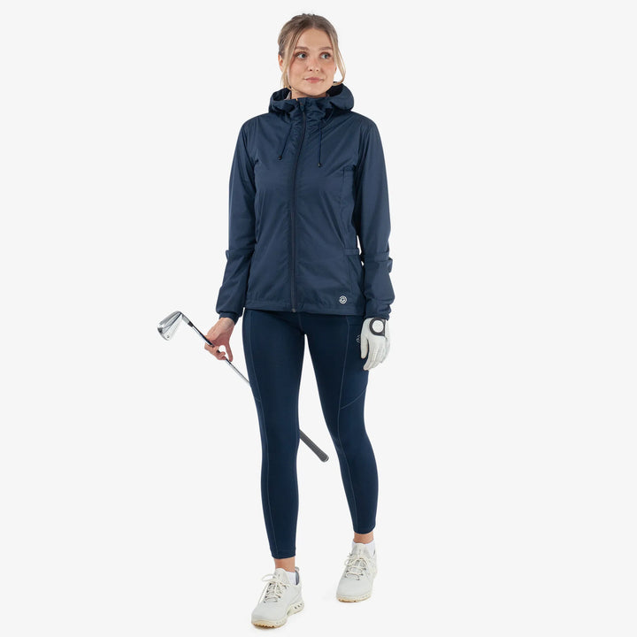 Lilly is a Windproof and water repellent golf jacket for Women in the color Navy(2)