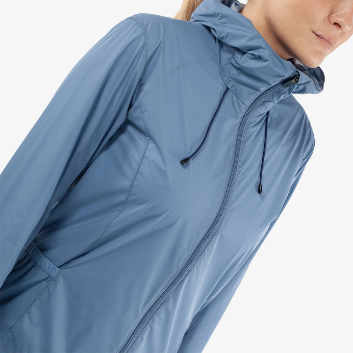 Lilly is a Windproof and water repellent golf jacket for Women in the color Moonlight Blue(3)