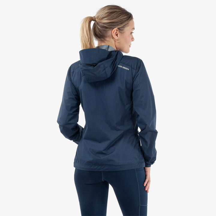 Lilly is a Windproof and water repellent golf jacket for Women in the color Navy(5)