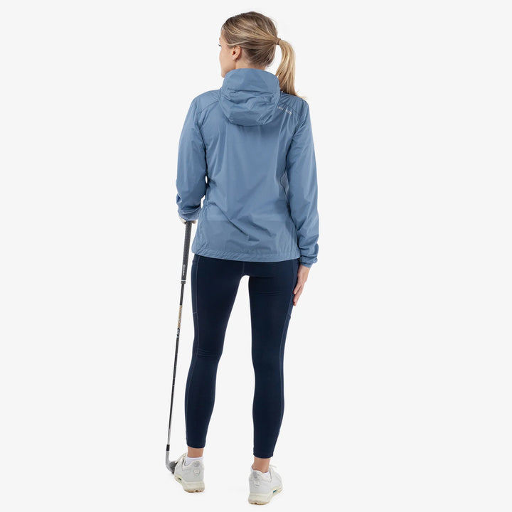 Lilly is a Windproof and water repellent golf jacket for Women in the color Moonlight Blue(6)