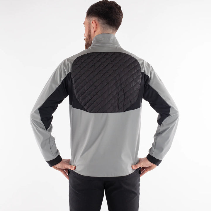 Linc is a Windproof and water repellent golf  jacket for Men in the color Sharkskin(2)