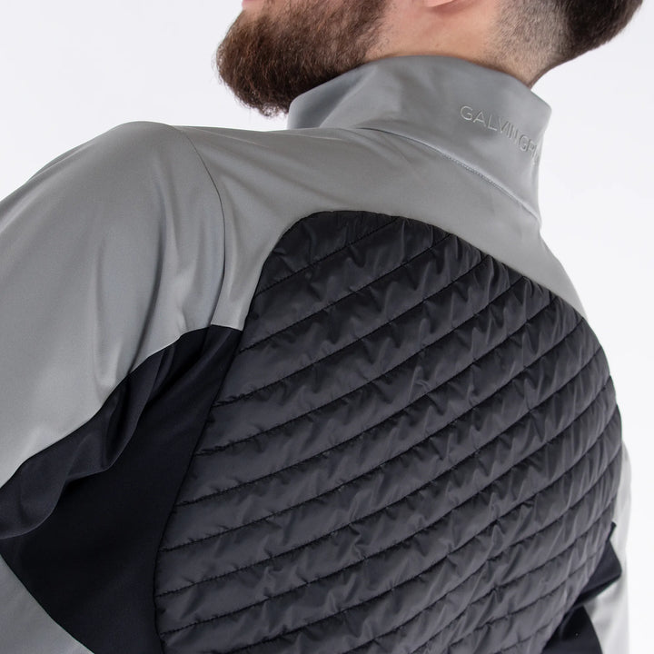 Linc is a Windproof and water repellent golf  jacket for Men in the color Sharkskin(4)