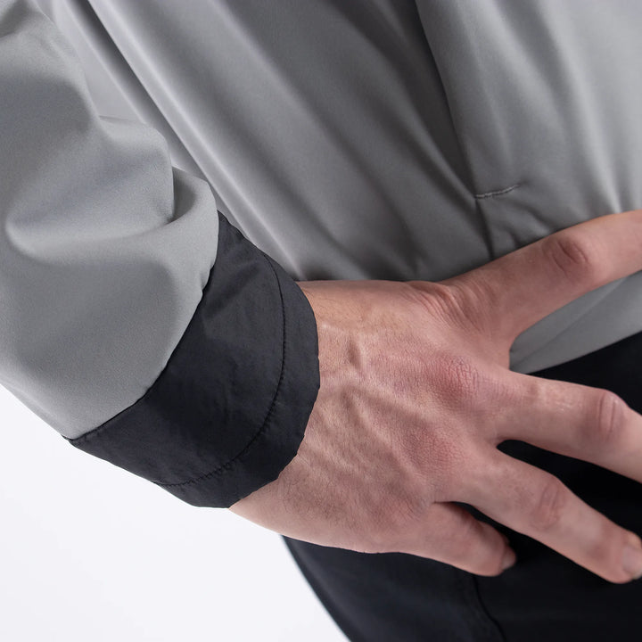 Linc is a Windproof and water repellent golf  jacket for Men in the color Sharkskin(5)