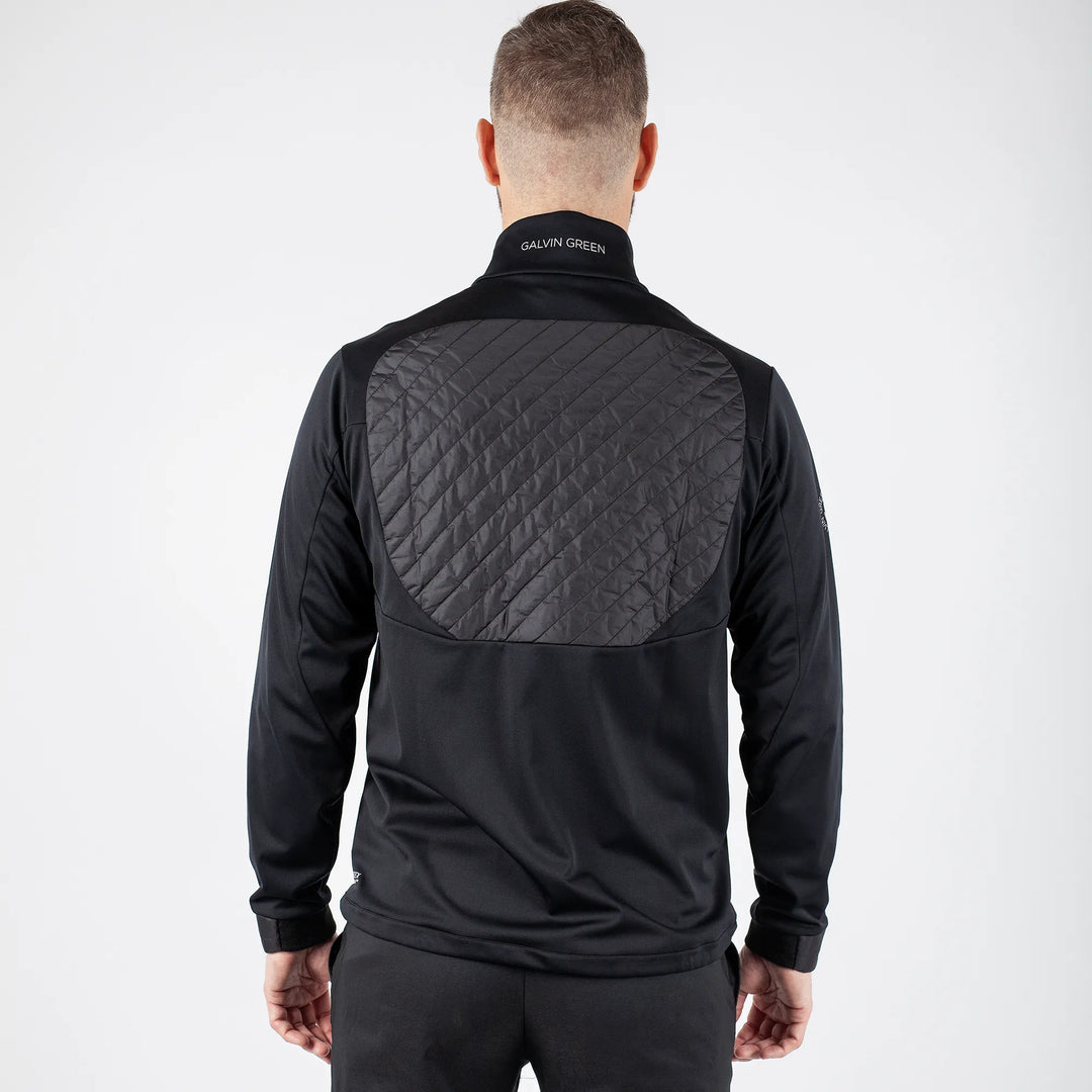 Linc is a Windproof and water repellent golf  jacket for Men in the color Black(2)