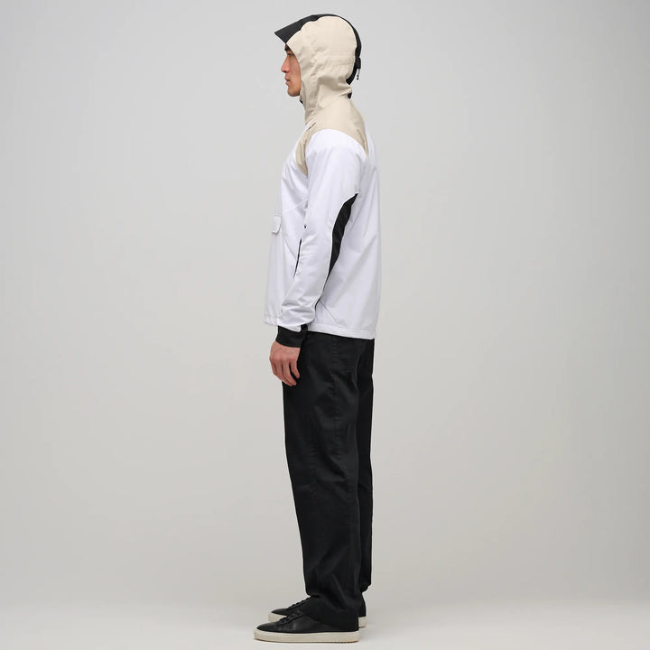 Linden is a Hooded Golf Windbreaker for Men in the color White/Sand(5)