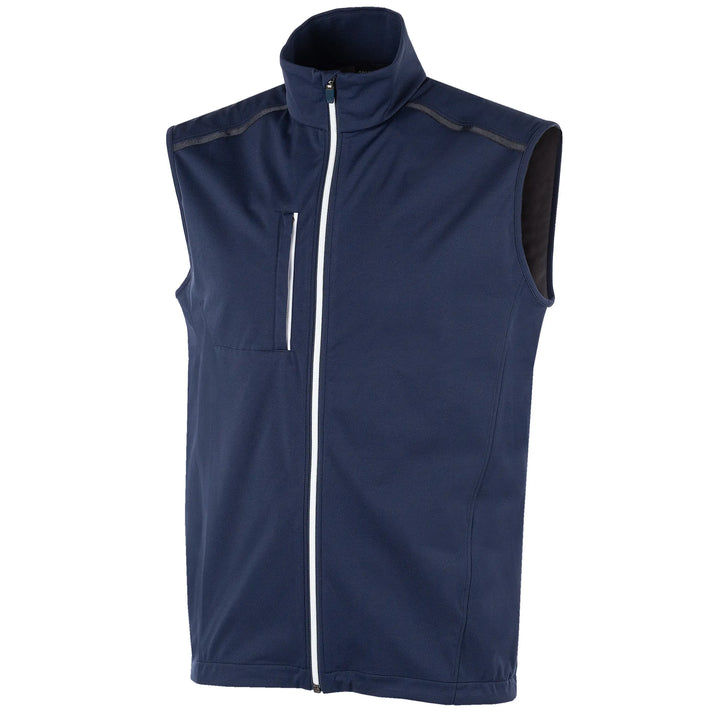 Lion is a Windproof and water repellent golf vest for Men in the color Navy(0)