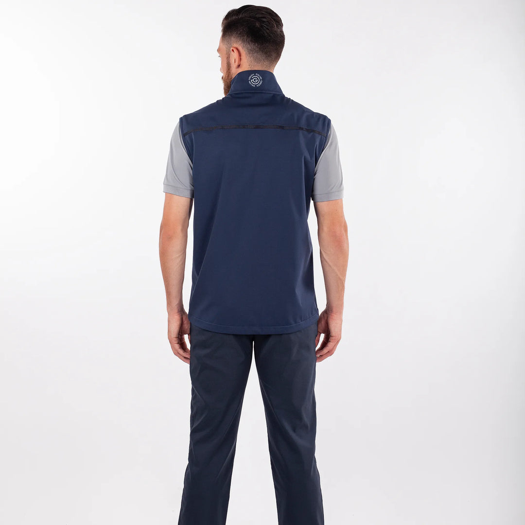 Lion is a Windproof and water repellent golf vest for Men in the color Navy(4)