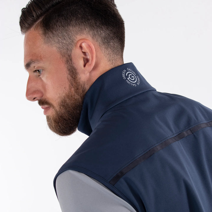 Lion is a Windproof and water repellent golf vest for Men in the color Navy(7)