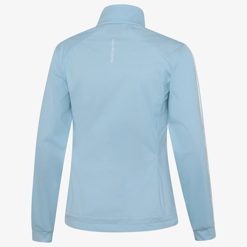 Lissy is a Windproof and water repellent golf jacket for Women in the color Crystal Blue/White(1)