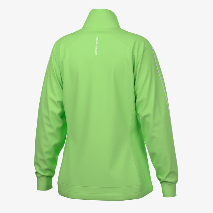 Lissy is a Windproof and water repellent golf jacket for Women in the color Fresh Green/White(8)