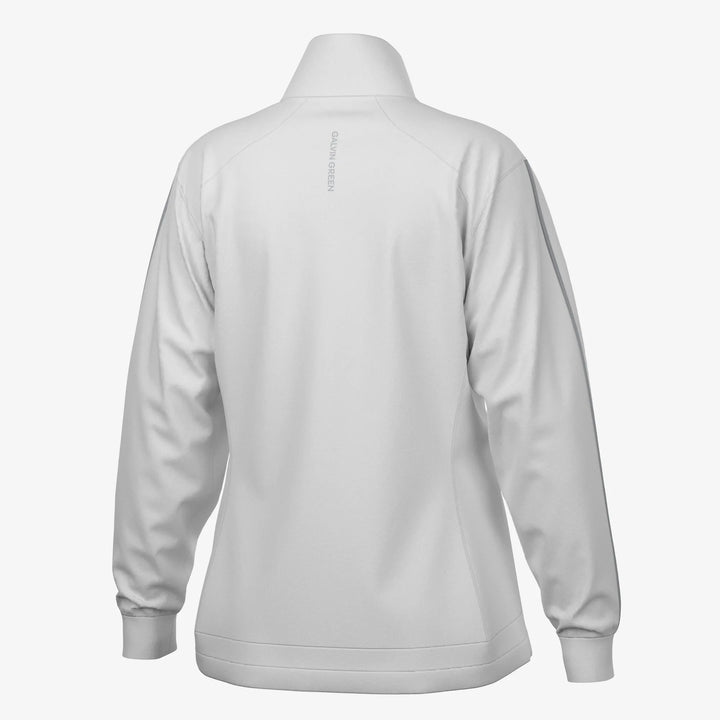 Lissy is a Windproof and water repellent golf jacket for Women in the color White/Cool Grey(8)