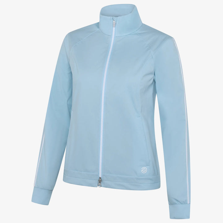 Lissy is a Windproof and water repellent golf jacket for Women in the color Crystal Blue/White(0)