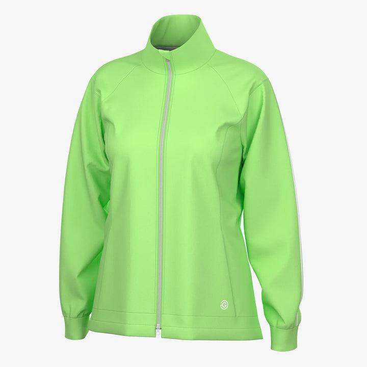 Lissy is a Windproof and water repellent golf jacket for Women in the color Fresh Green/White(0)