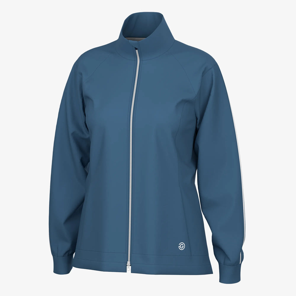 Lissy is a Windproof and water repellent golf jacket for Women in the color Moonlight Blue/White(0)