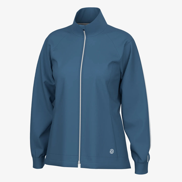 Lissy is a Windproof and water repellent golf jacket for Women in the color Moonlight Blue/White(0)