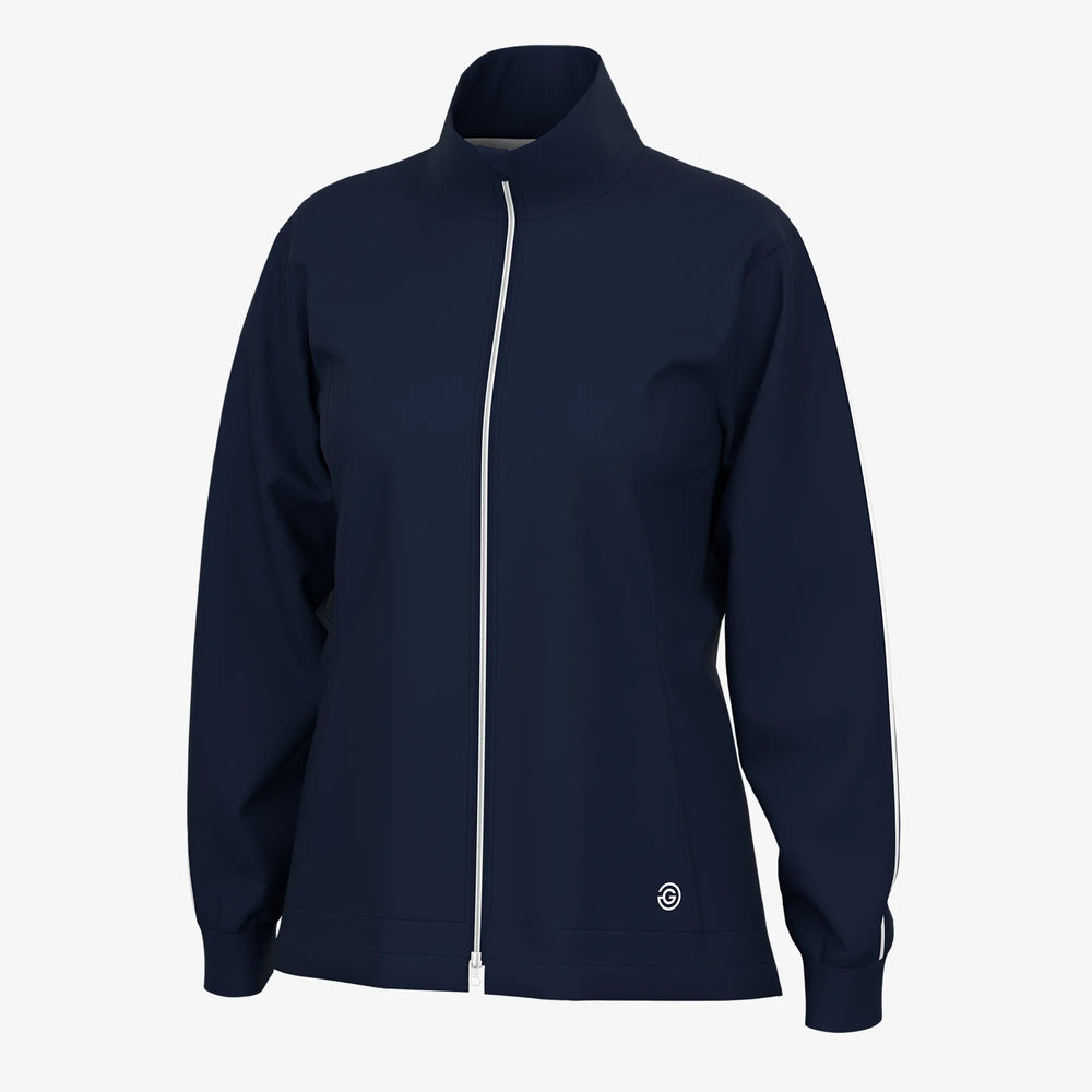 Lissy is a Windproof and water repellent golf jacket for Women in the color Navy/White(0)