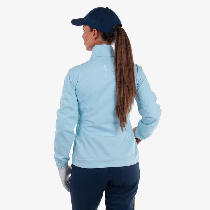 Lissy is a Windproof and water repellent golf jacket for Women in the color Crystal Blue/White(4)