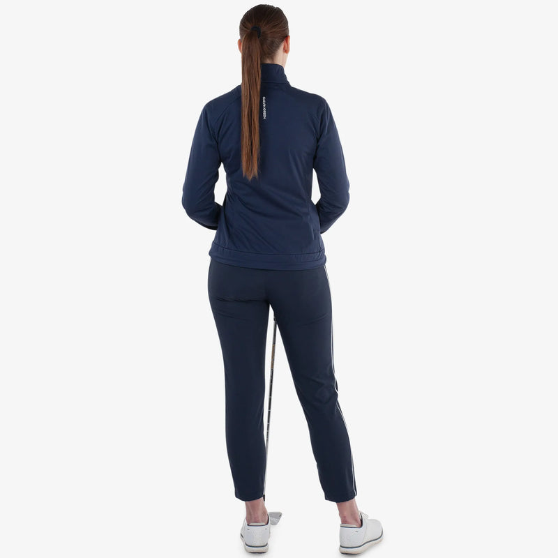 Lissy is a Windproof and water repellent golf jacket for Women in the color Navy/White(5)