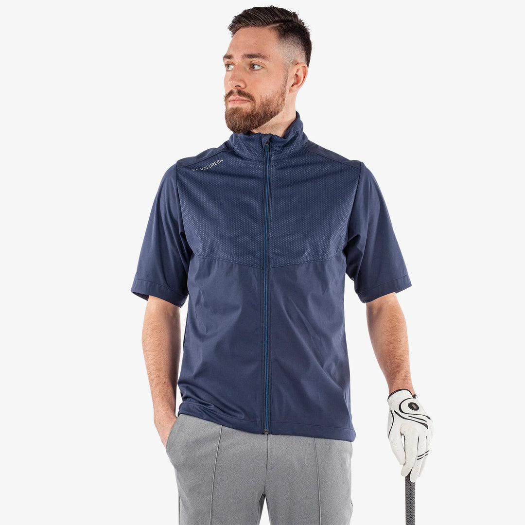 Livingston is a Windproof and water repellent golf jacket for Men in the color Navy(1)