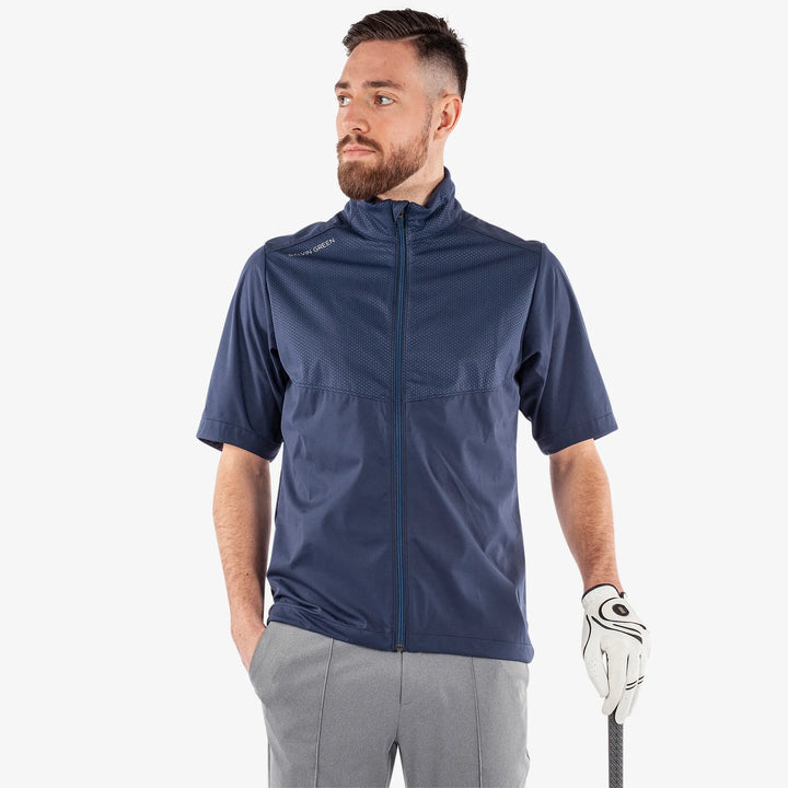 Livingston is a Windproof and water repellent golf jacket for Men in the color Navy(1)