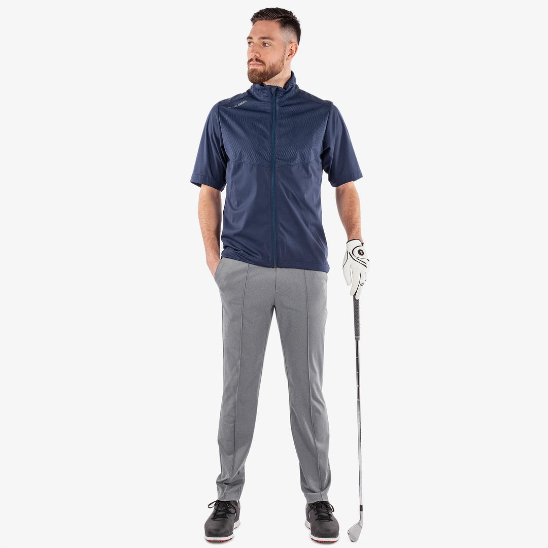 Livingston is a Windproof and water repellent golf jacket for Men in the color Navy(2)