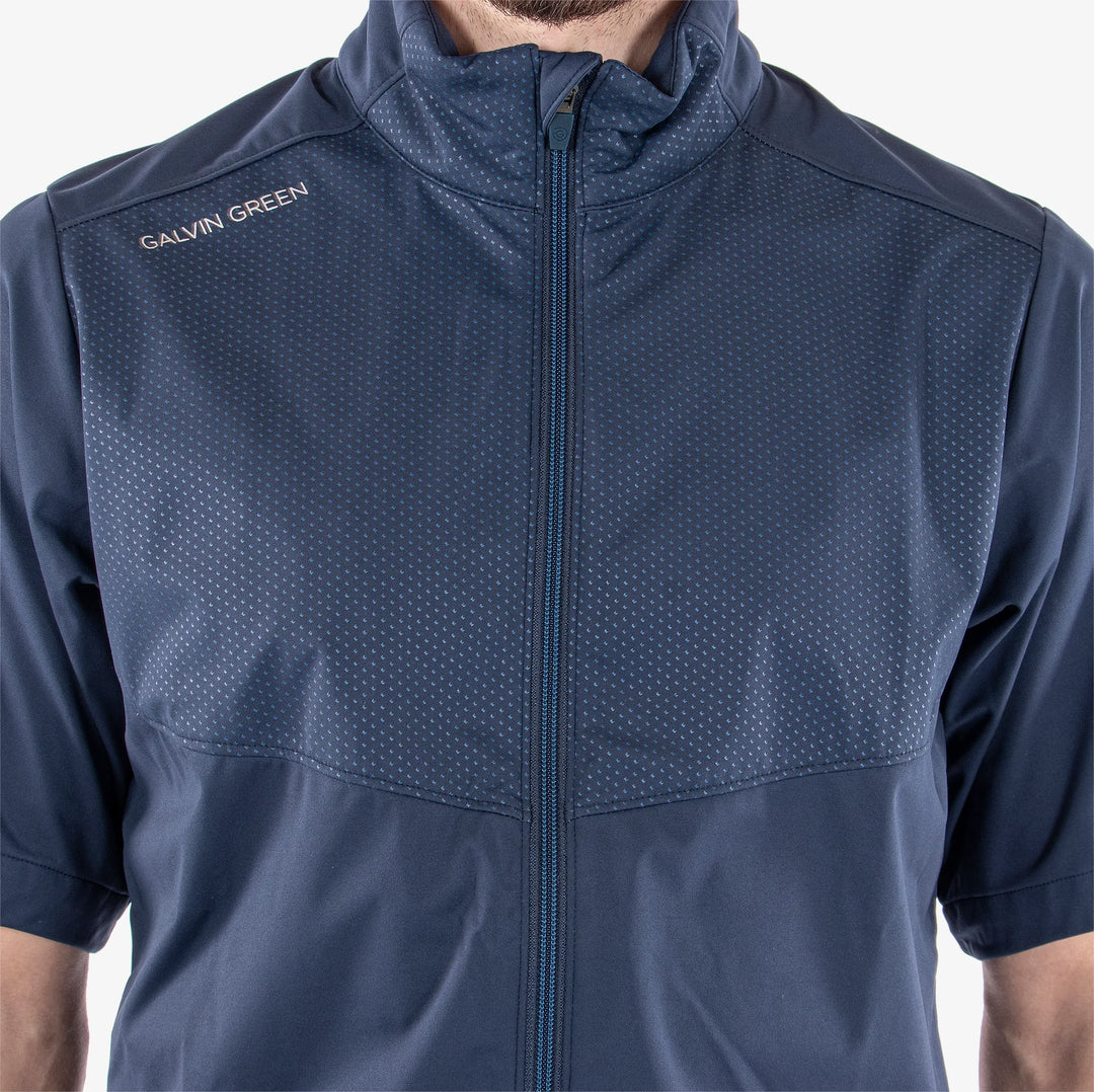 Livingston is a Windproof and water repellent golf jacket for Men in the color Navy(3)