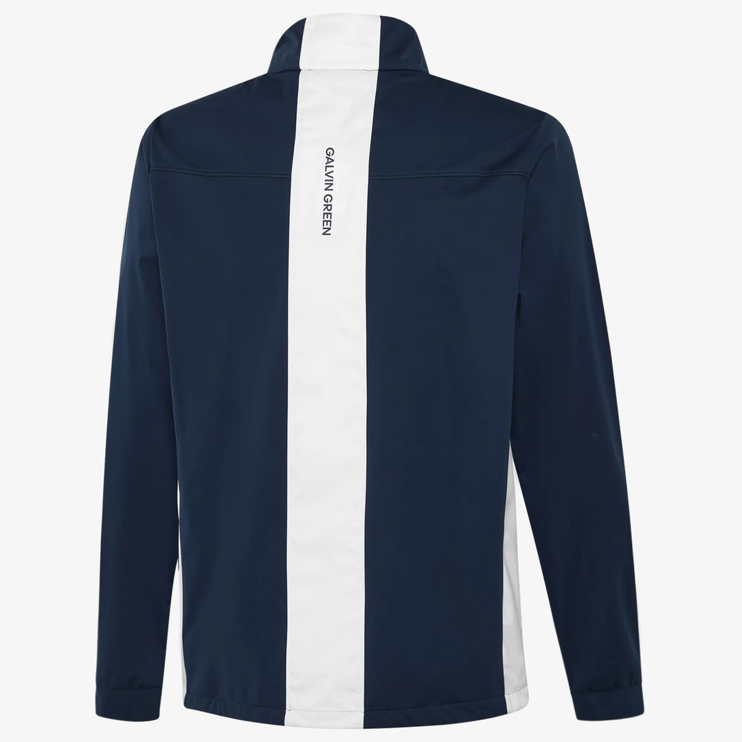 Lloyd is a Windproof and water repellent golf jacket for Men in the color Navy/White(1)