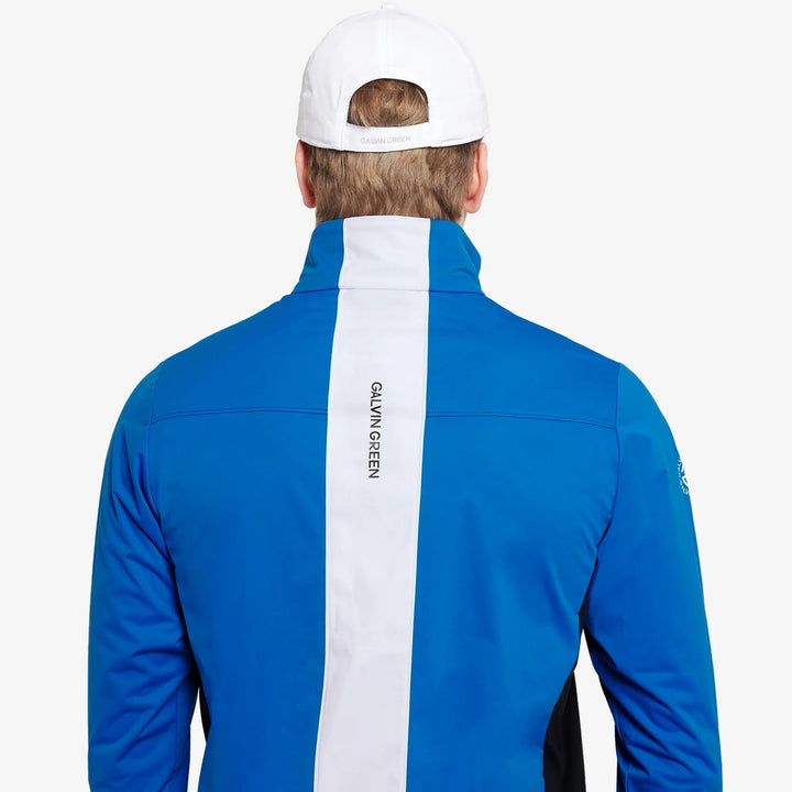 Lloyd is a Windproof and water repellent golf jacket for Men in the color Royal Blue/Black(5)
