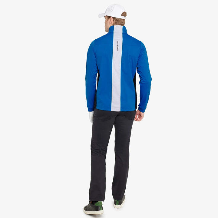 Lloyd is a Windproof and water repellent golf jacket for Men in the color Royal Blue/Black(6)