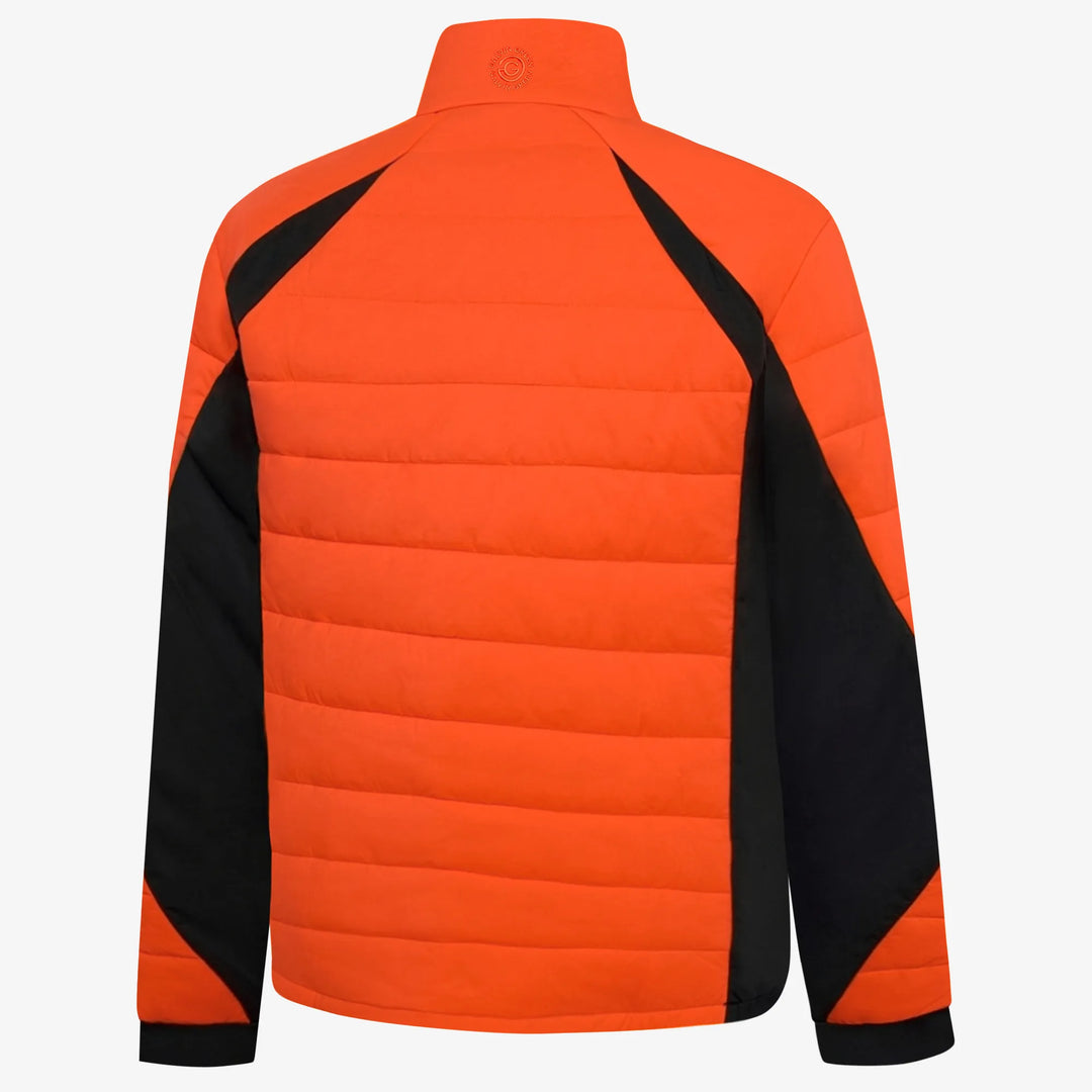 London is a Windproof and water repellent golf jacket for Men in the color Orange/Black(7)
