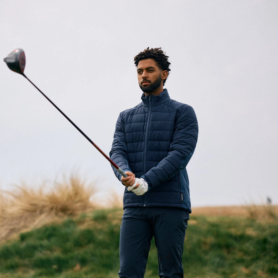 London is a Windproof and water repellent golf jacket for Men in the color Navy(8)