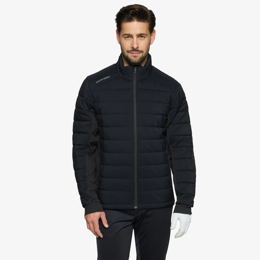 London is a Windproof and water repellent golf jacket for Men in the color Black(1)