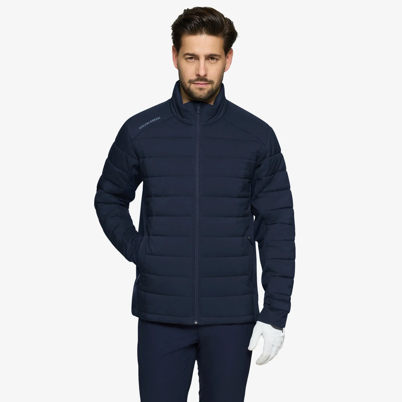 London is a Windproof and water repellent golf jacket for Men in the color Navy(1)