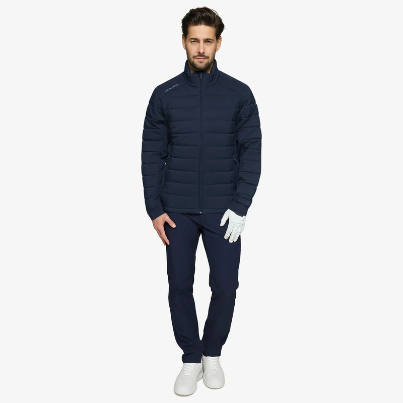 London is a Windproof and water repellent golf jacket for Men in the color Navy(2)