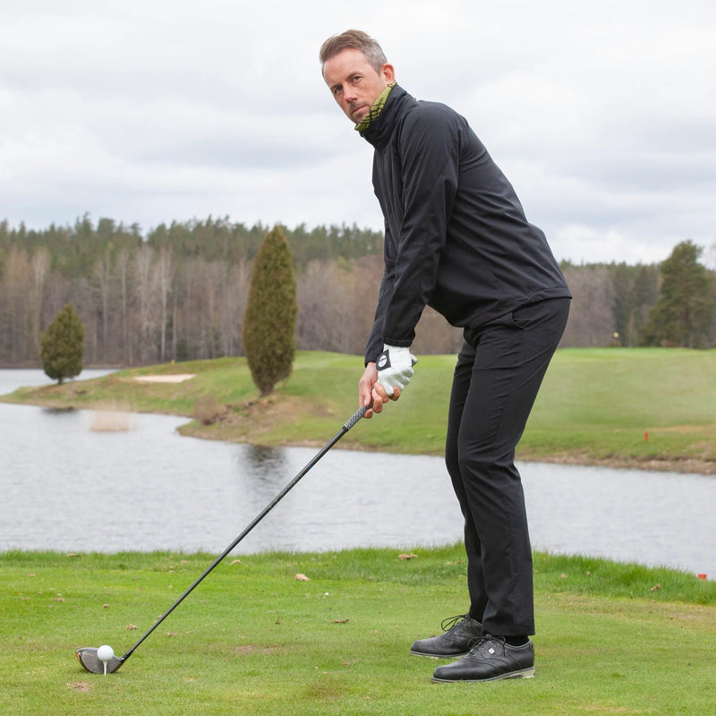 Lucas is a Windproof and water repellent golf jacket for Men in the color Black(7)