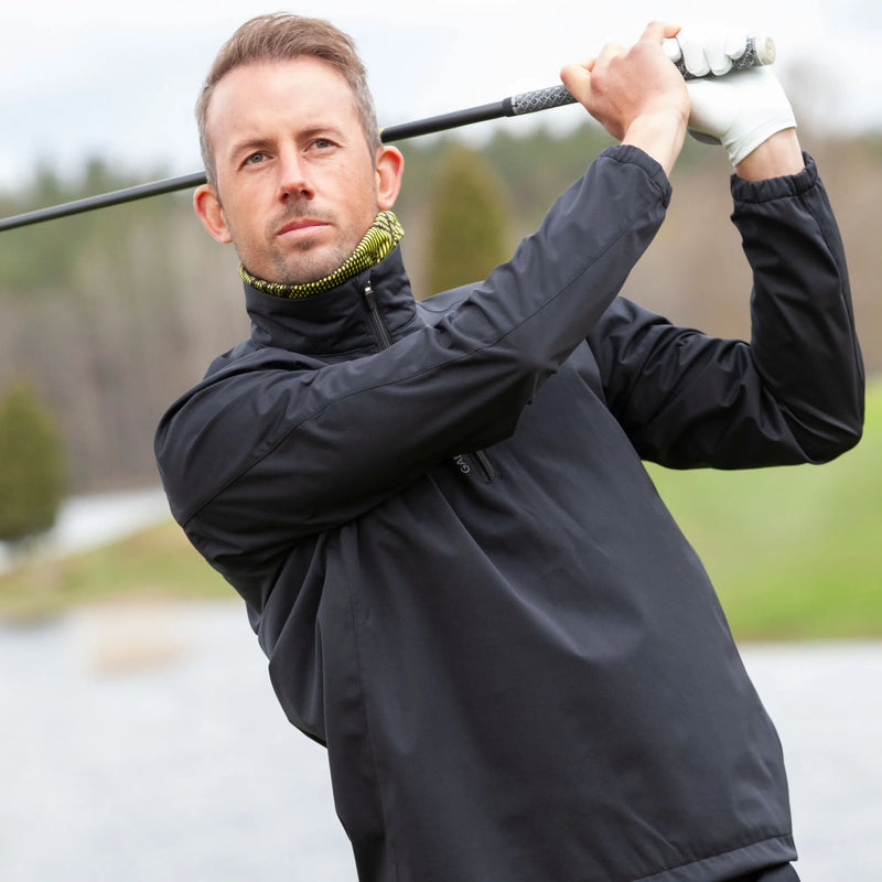 Lucas is a Windproof and water repellent golf jacket for Men in the color Black(6)
