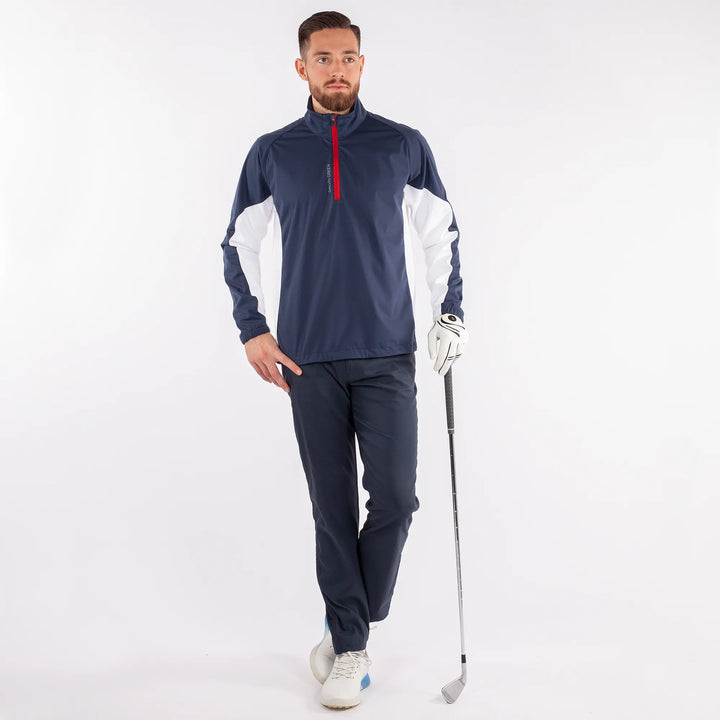 Lucas is a Windproof and water repellent golf jacket for Men in the color Fantastic Blue(1)