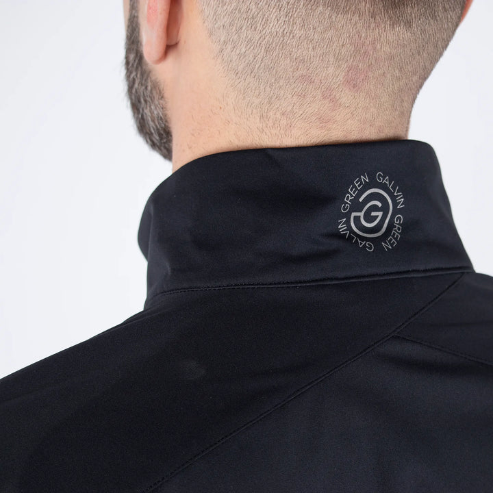 Lucas is a Windproof and water repellent golf jacket for Men in the color Black(4)