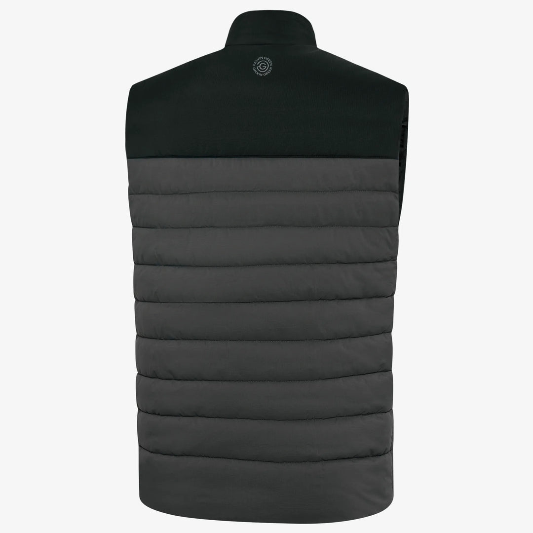 Luca is a Windproof and water repellent golf vest for Men in the color Forged Iron/Black (7)