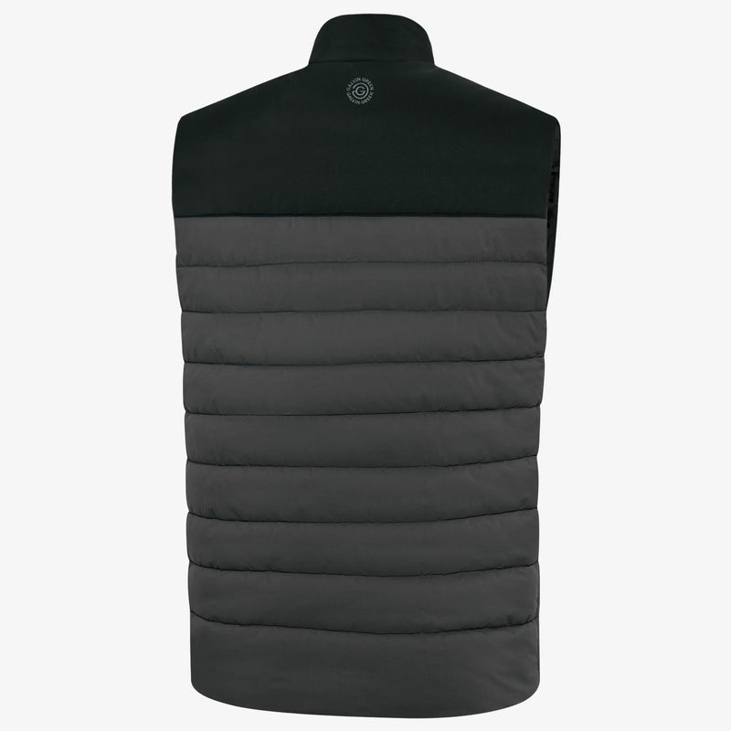 Luca is a Windproof and water repellent golf vest for Men in the color Forged Iron/Black (7)