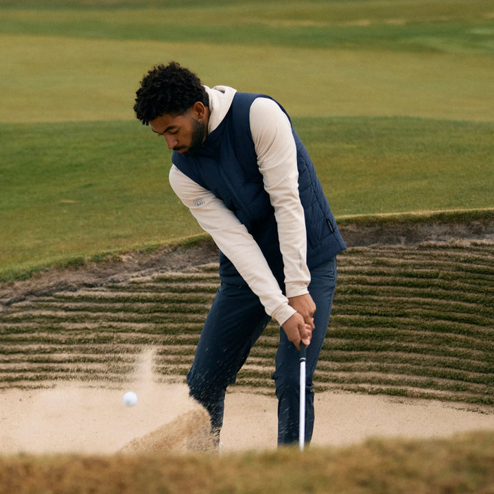 Luca is a Windproof and water repellent golf vest for Men in the color Navy(9)